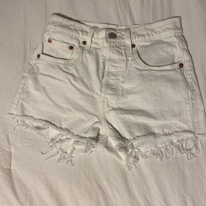 Levi's White Jean Shorts for Women
